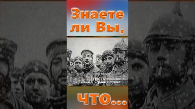 Знаете ли вы, Что? Перемирие в Рождество