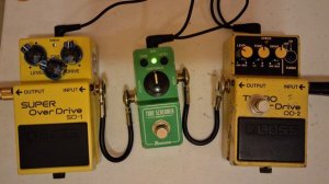 Boss SD-1 Alchemy Audio/Ibanez ts mini comparison