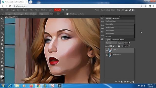 How to Turn Photos into Cartoon Effect || Anime Style || Photopea Tutorial #19 смотреть онлайн