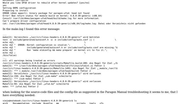 Kernel configuration is invalid error while trying to install paragon ufsd professional drivers... смотреть онлайн