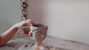 DIY КАШПО ДЛЯ ЦВЕТОВ ГОЛОВА.
