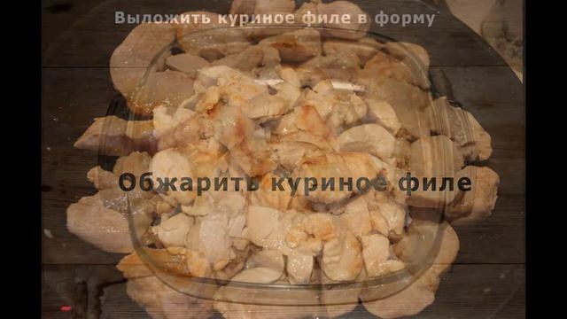 Куриное филе с яблоками #куриноефиле
