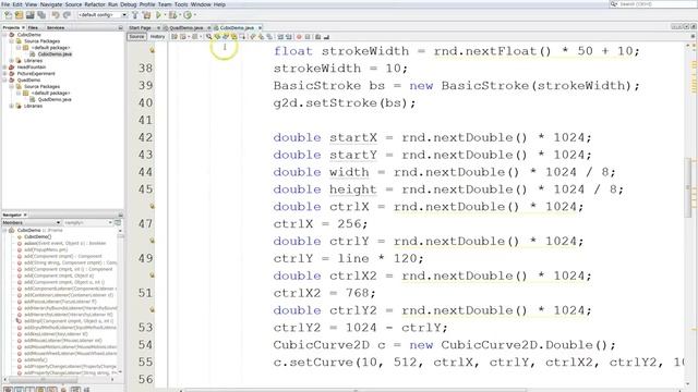 Java 2D 7A: CubicCurve2D Control points Demo смотреть онлайн