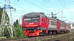 Электропоезд ЭД9Э-0035  на перегоне Нижний Новгород Московский - Толоконцево