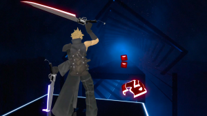 CLOUD STRIFE from FF7 in BEAT SABER - BABYMETAL - PAPAYA!! (SWORD GUNS mods)