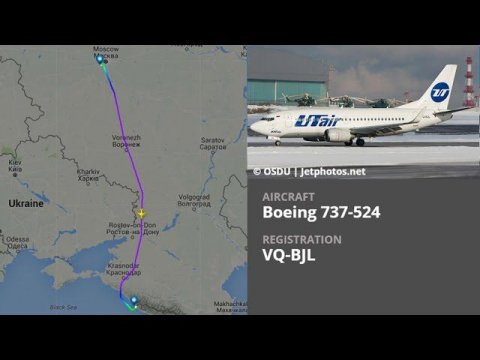 UTair Boeing 737-524 VQ-BJL | Moscow, Vnukovo (VKO) ✈ Sochi, Adler (AER) | UT249