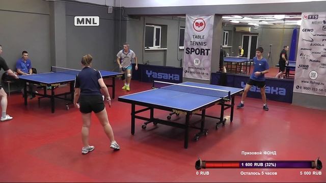 отбор Грязнов Р. (685) - Маркова У. (442) ПРИЗОВОЙ турнир по настольному теннису 26.11 СПб смотреть онлайн
