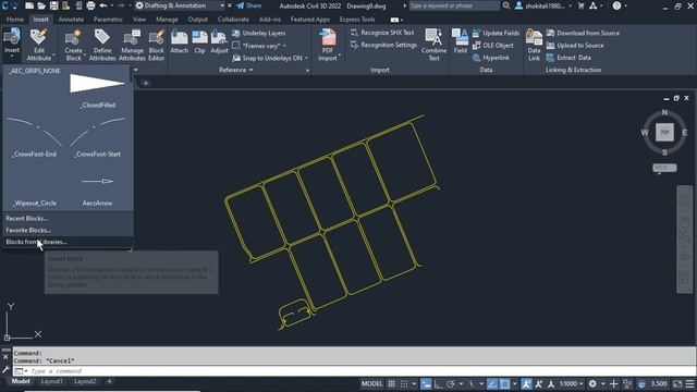How to insert DXF file into AutoCAD drawing смотреть онлайн