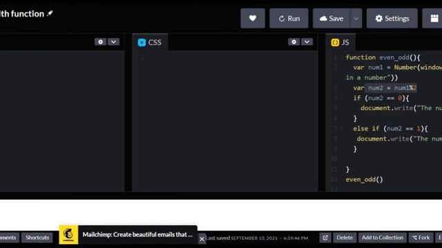 Even or Odd code with Java Script смотреть онлайн