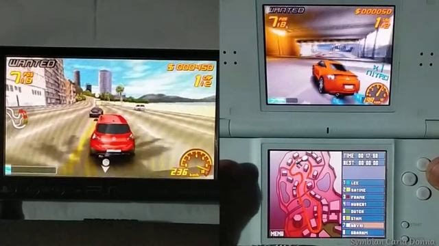 Asphalt 2 Urban GT Psp vs Ds | Side by side | Comparison | Nintendo | Playstation смотреть онлайн