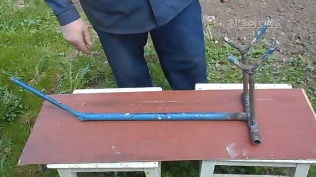 Самодельная подставка -домкрат для мотоблока.