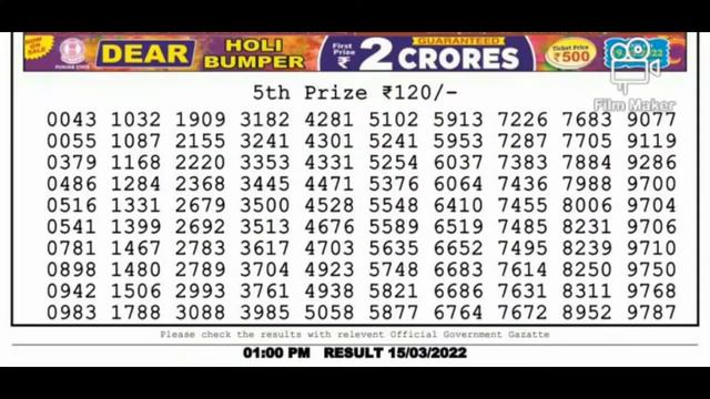 Nagaland State Lottery 15/03/2022 01:00PM Lottery Sambad Result#oldlotteryresult смотреть онлайн