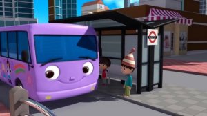 10 Little Buses + Wheels on the bus |3D Vehicle| ?Wheels on the BUS Songs! ? Nursery Rhymes