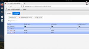 LDAP - Create OU Group User in LDAP account Manager