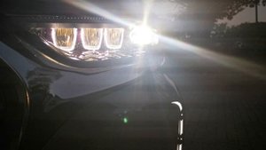 DS7 crossback LED headlights close up self check