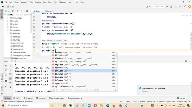 Python tutorial - String Inbuilt functions смотреть онлайн