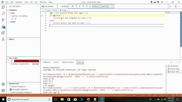 python if else statement