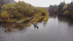 Горная рыбалка на р.Катэн (с квадракоптера), Хабаровский край