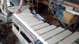 Видео №5 Навес к дому. (сборка)