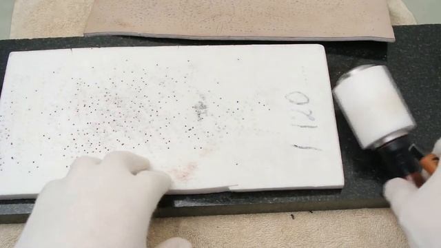 Подложка при пробивании отверстий в коже. Вырубочная плита. Инструмент для работы с кожей. смотреть онлайн