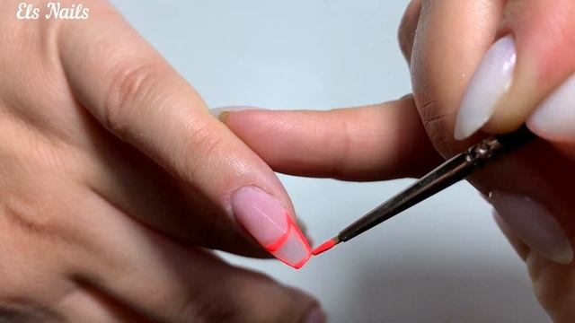 Как сделать неоновый френч #Французскийманикюр #маникюр