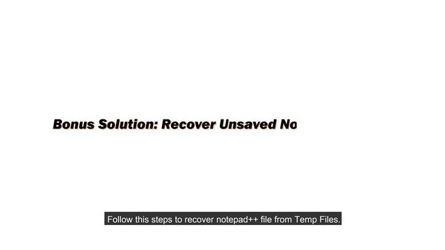 [2023]How to Recover Deleted Notepad Files on Windows 10/11|Recover Unsaved Notepad Files смотреть онлайн