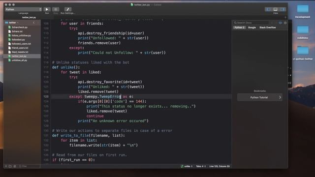 How to write a Twitter Bot with Python and Tweepy in 2019 - Part 4 Updates and Rate Limits смотреть онлайн
