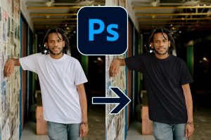 Как перекрасить белое в черное в Photoshop быстро и качественно. Step by Step