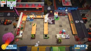 Overcooked 2 Level 1-3 4 stars. 3 players co-op