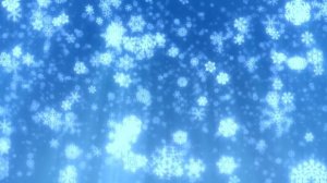 Футаж Снежинки падают