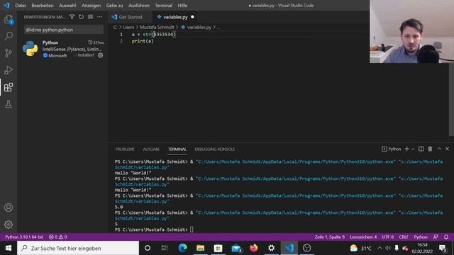 Python Tutorial 2: Comments & Variables