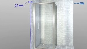 WasserKRAFT душевые уголки со складными дверьми