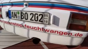 BMW 2002 Turbo 02 tuning show classic sport racing lowered car E20 white colour walkaround K1469