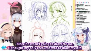 Why Did Shigure Ui & Inuyama Tamaki Start Drawing? (Feat. Kizuna Ai & Hakase Fuyuki) [Eng Subs]