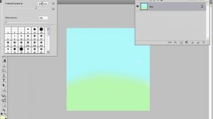 Рисуем полянку в программе Photoshop (3/40)
