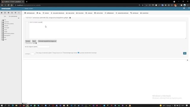 Temel Mysql Eğitim - 18 (CREATE & DROP DB)