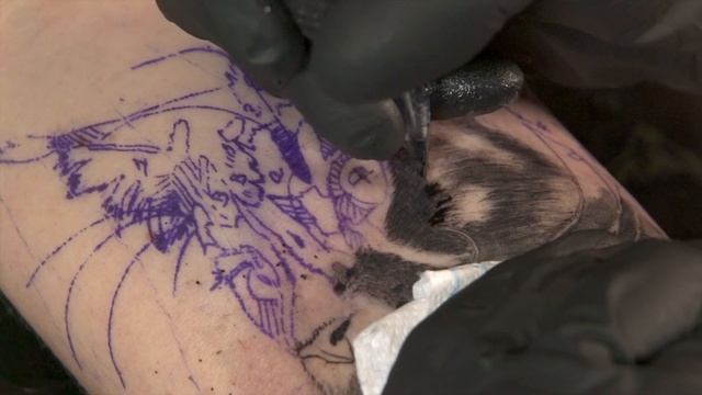 How to Tattoo Realistic Animal Portraits With Angelique Grimm | Tattoo Tutorial смотреть онлайн