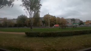 [4К] Прибытие на остановку "Улица Пограничника Гарькавого,43" (из окна микро-автобуса)