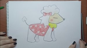 Как нарисовать пуделя \\ Как нарисовать щенка // Простое рисование \\ поэтапно
