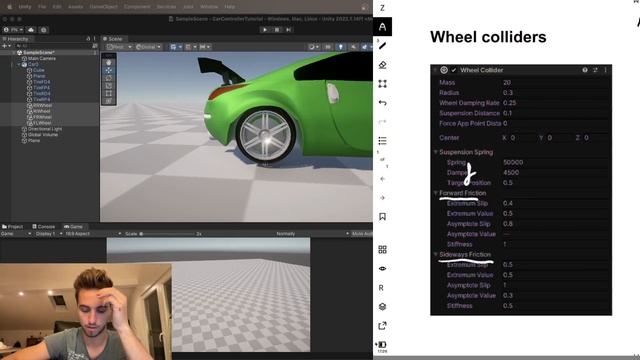 Wheel colliders Explained! Unity + GitHub link! смотреть онлайн