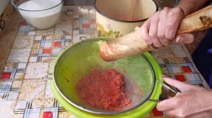 ДЖЕМ ИЗ КРАСНОЙ СМОРОДИНЫ!!! ВАРИАНТ I!!! БЕЗ ЕДИНОЙ КОСТОЧКИ!!