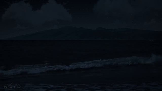 Шум Океана Музика для сна 8 HOURS Tropical Beach at Night Relaxing Waves Sounds for Sleep