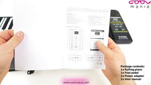 Roll up piano silicone pad keyboard with 88 keys + Bluetooth speakers (www.cool-mania.com)