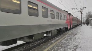 Электропоезд ЭП2Д-0195 сообщением Новосибирск-Главный - Черепаново