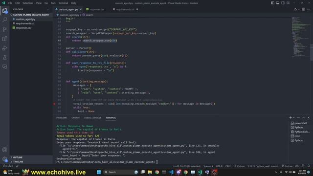 Custom LLM Agent with tools from scratch with python and vanilla OpenAI