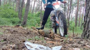 ЭНДУРО УРОК №1 БРЕВНА/kayo k1 mx 250/ОТ НОВИЧКА В УЧАСТНИКА  ГОНОК