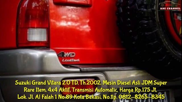 SUZUKI GRAND VITARA 2.0 TH.2002 ll 4X4 AKTIF MESIN DIESEL ll DI JUAL смотреть онлайн