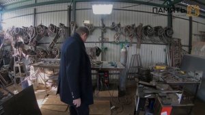 Оградки на могилу | Сварные и кованные | Цех обработки металла в гранитной мастерской
