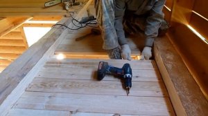 Устройство утеплённого потолка с видимыми балками