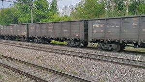 Вл80С-362 с вагонами-автомобилевозами (в конце) следует на участке Дербышки - о п.804 км